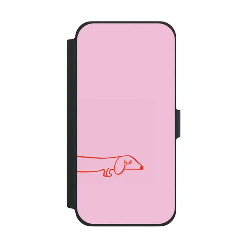 Apple iPhone 13 Pro Max NIVOflip Dachshund Illustration Pink