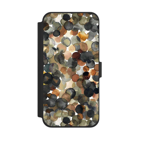 Apple iPhone 13 Pro Max NIVOflip Watercolor Dots Brown Pattern