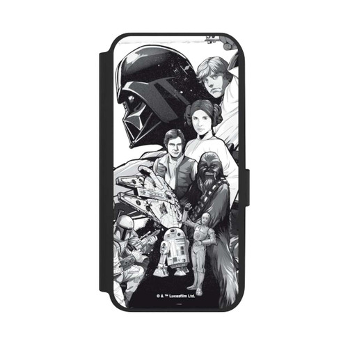 Samsung Galaxy A14 5G NIVOflip Star Wars Characters - Black and White