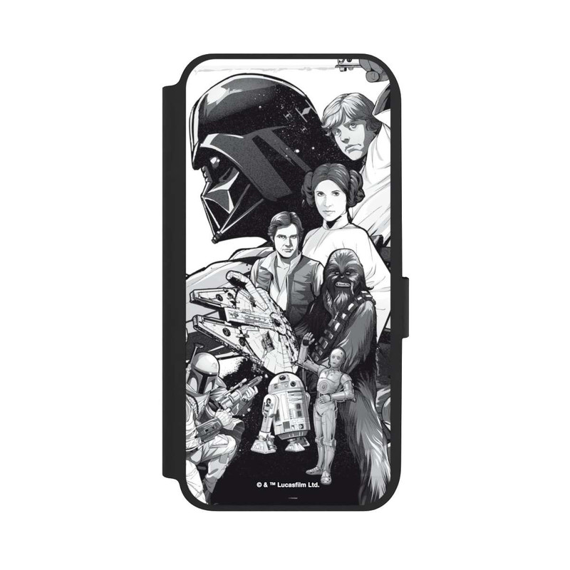 Galaxy A14 5G NIVOflip Star Wars Characters - Black and White