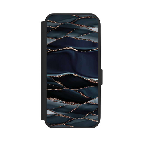 Samsung Galaxy A14 5G NIVOflip Dark Grey Stripes Golden LooK