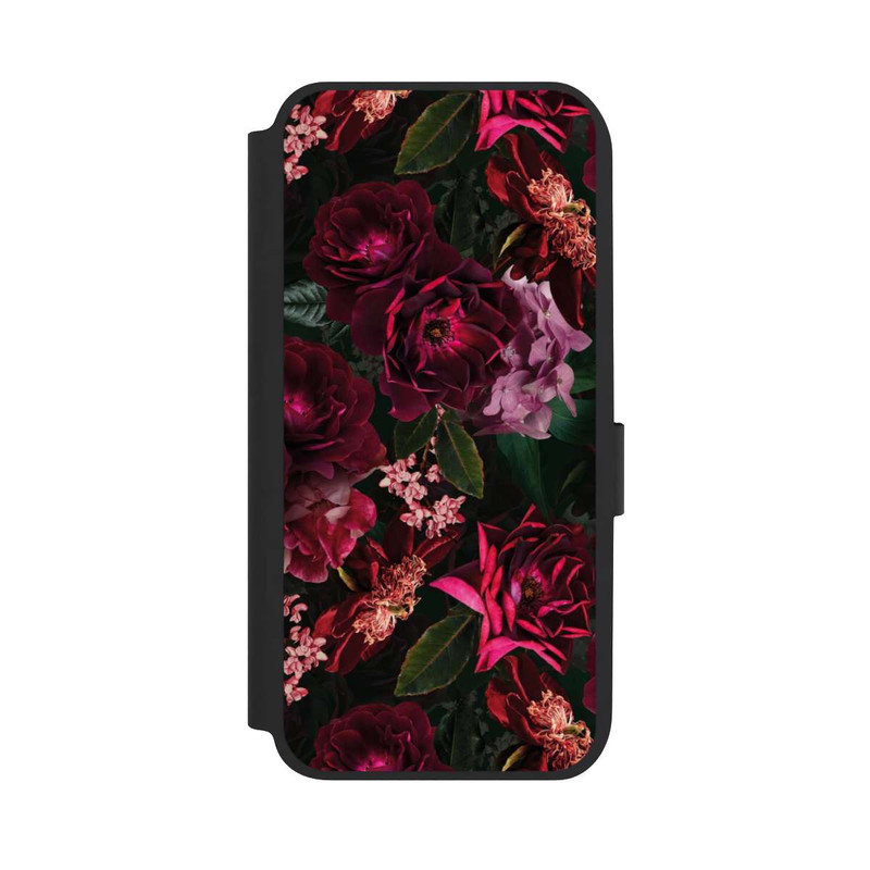 Galaxy A14 5G NIVOflip Dark Red and Pink Flowers