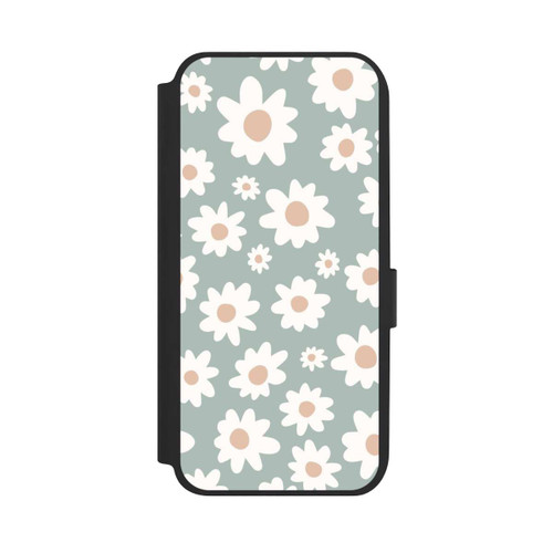 Samsung Galaxy A14 5G NIVOflip Daisy Flower Seamless Pattern Green