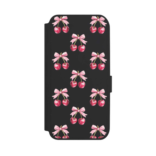 Samsung Galaxy A14 5G NIVOflip Cherry Bow Pattern Transparent with AI
