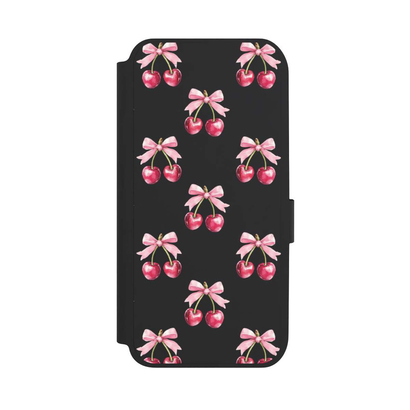 Galaxy A14 5G NIVOflip Cherry Bow Pattern Transparent with AI