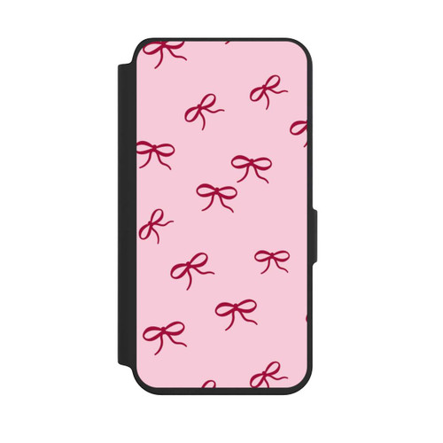 Samsung Galaxy S24 NIVOflip Bows Red Pink Pattern