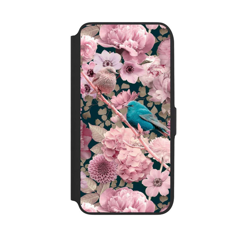 Galaxy A16 5G NIVOflip Sparrows in Pink Flower Pattern