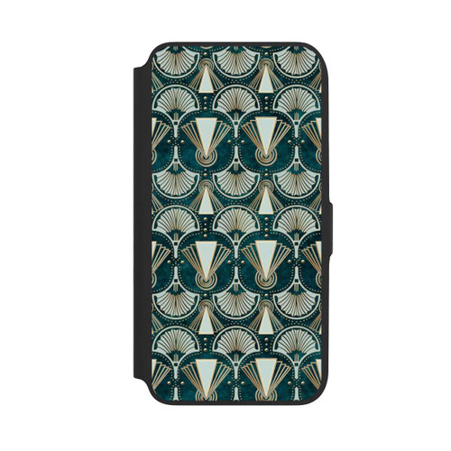 Samsung Galaxy A16 5G NIVOflip Art Deco Green Pattern