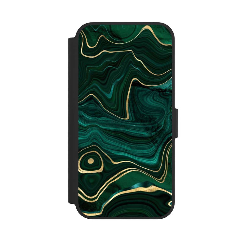 iPhone 16e NIVOflip Malachite gold print