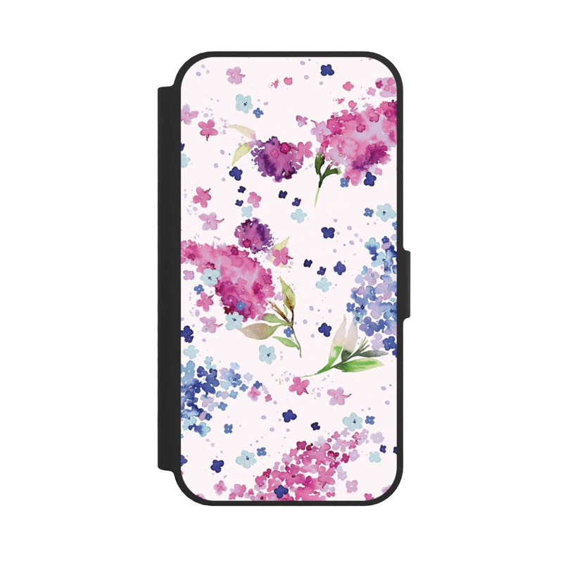 iPhone 16e NIVOflip Floral Hydrangeas Lilac Pink