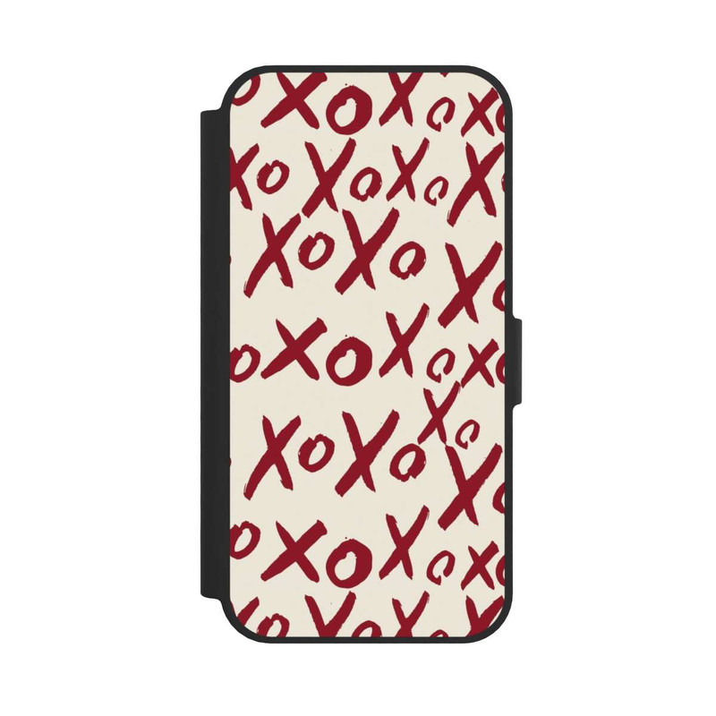 iPhone 16e NIVOflip XOXO Love Pattern Beige