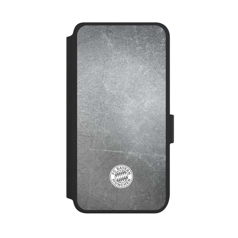 Galaxy S25 NIVOflip Classic FCB Logo Small - White on Metal Look