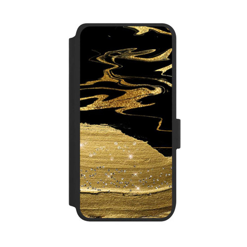 Samsung Galaxy S25 NIVOflip Marble Golden Look Veins