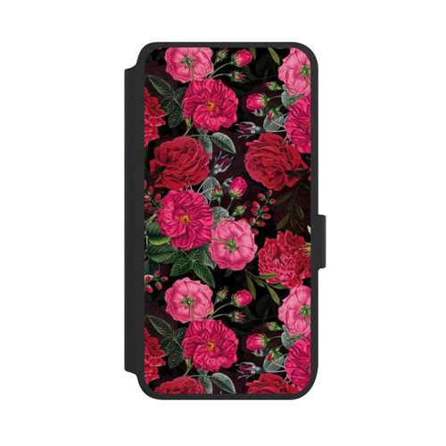 Samsung Galaxy S25 NIVOflip Pink and Red Flowers