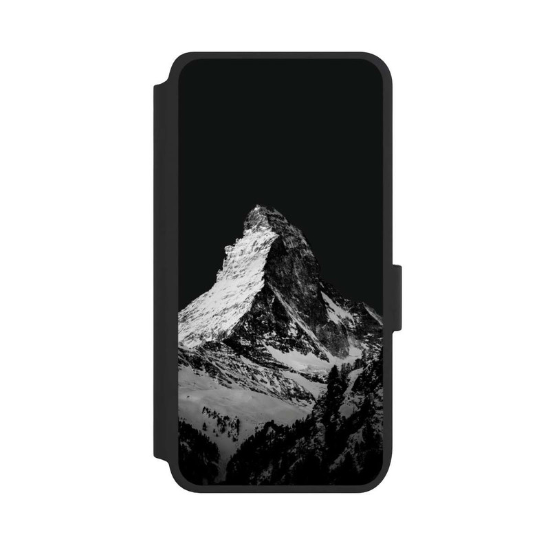 Galaxy S25 NIVOflip Snow Capped Mountains grey
