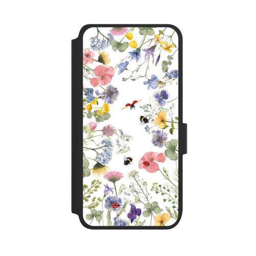 Samsung Galaxy S25 NIVOflip Colourful Spring Flowers and Bees