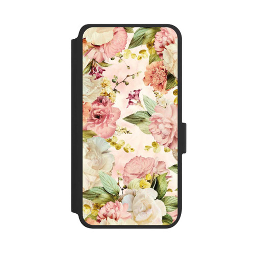 Samsung Galaxy S25 NIVOflip Flower Frame Peonies beige