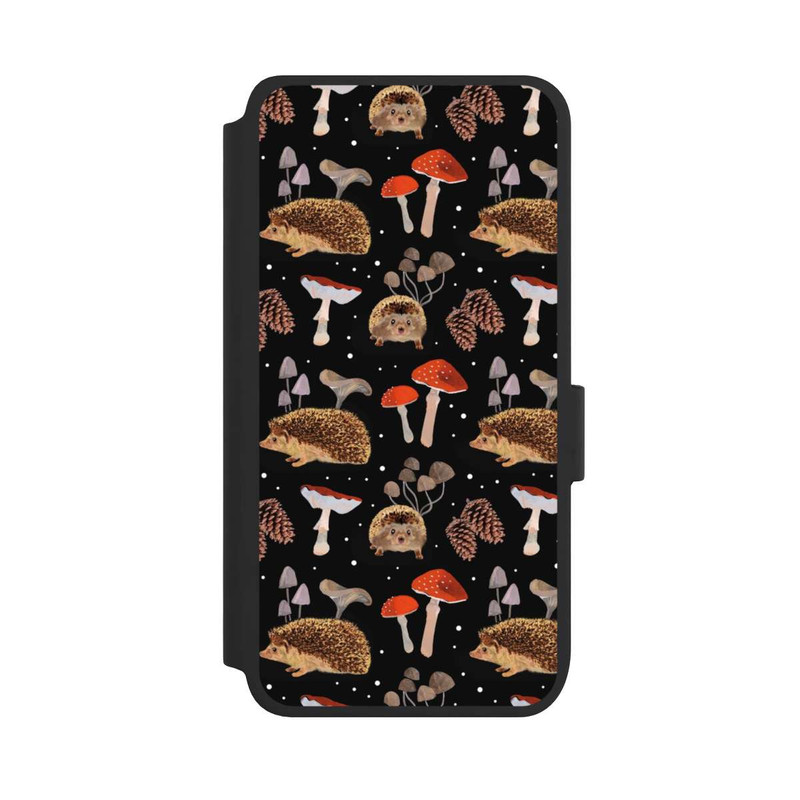 Galaxy S25 NIVOflip Hedgehogs and Mushrooms