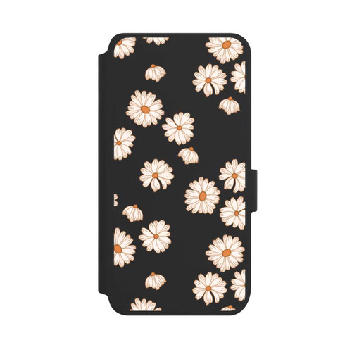 Samsung Galaxy S25 NIVOflip Flowerpower Wallpaper White
