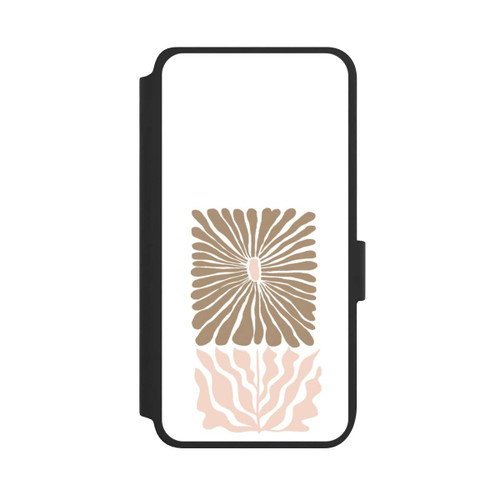 Samsung Galaxy S25 NIVOflip Boho Flower Caramel on White