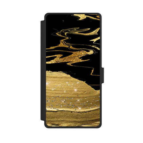 Samsung Galaxy S25 Ultra NIVOflip Marble Golden Look Veins
