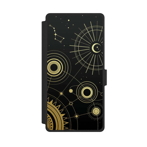 Samsung Galaxy S25 Ultra NIVOflip Black and Gold Look Abstract