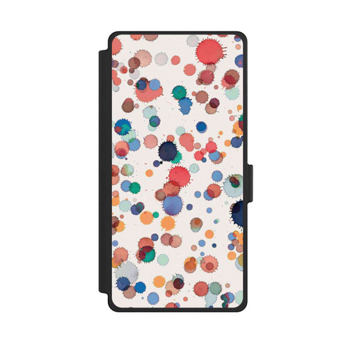 Samsung Galaxy S25 Ultra NIVOflip Drops Watercolor Texture Blue Yellow