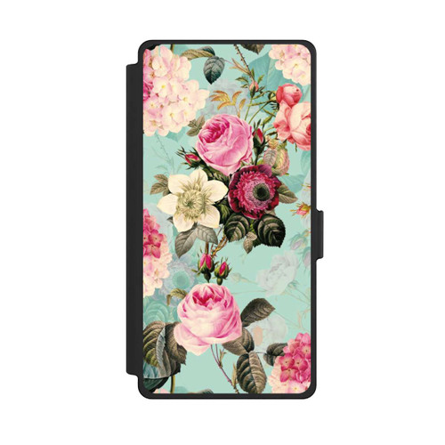 Samsung Galaxy S25 Ultra NIVOflip Turquoise Wallpaper Roses