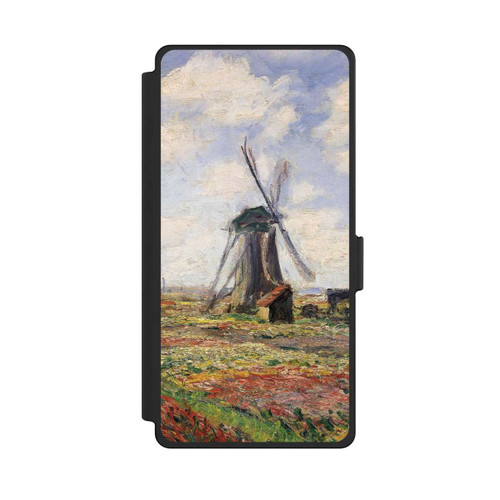 Samsung Galaxy S25 Ultra NIVOflip Tulip Fields with the Rijnsburg Windmil by Claude Monet