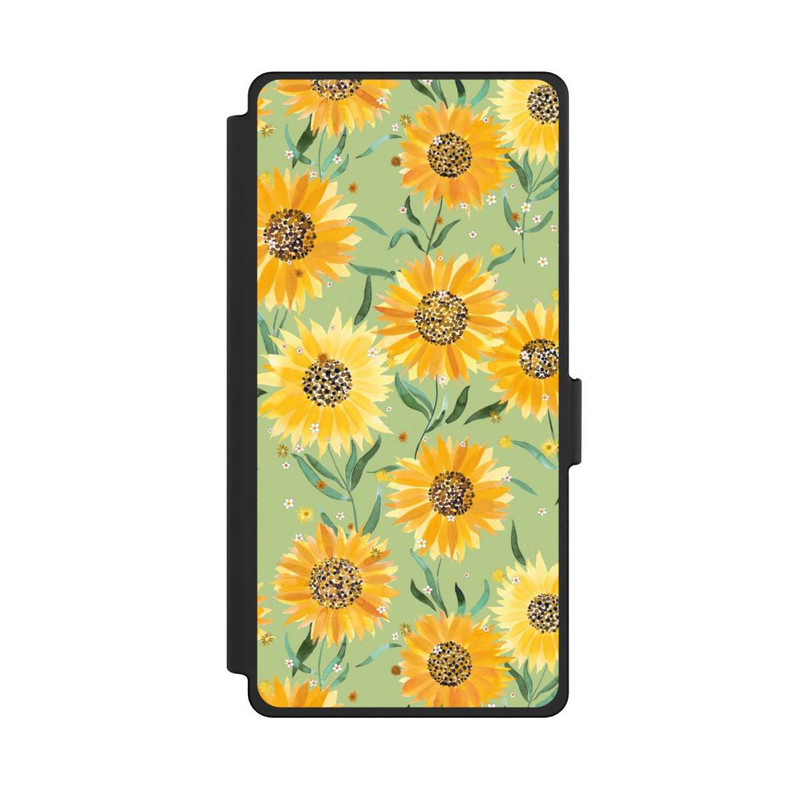 Galaxy S25 Ultra NIVOflip Sunflowers Green