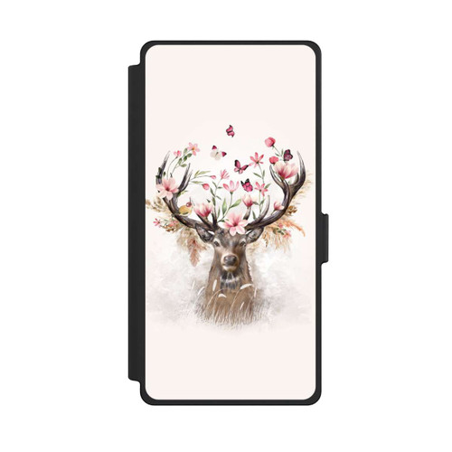 Samsung Galaxy S25 Ultra NIVOflip Deer Flowers Antlers