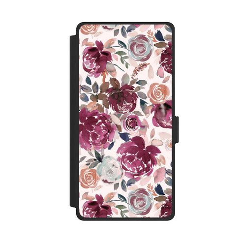 Samsung Galaxy S25 Ultra NIVOflip Autumn Peonies and roses Pink