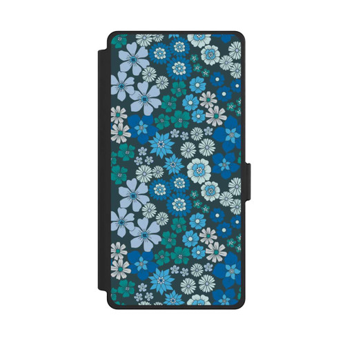 Samsung Galaxy S25 Ultra NIVOflip Blue Flowers DeinDesign