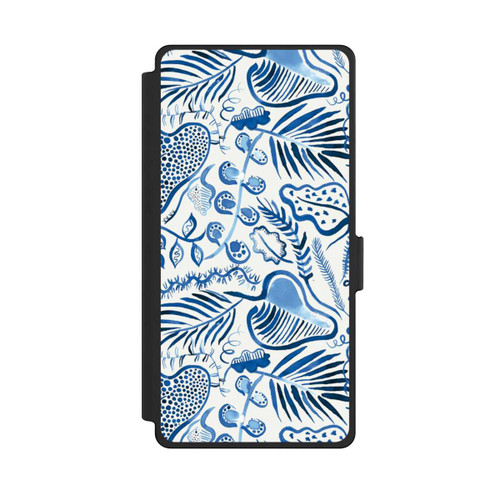 Samsung Galaxy S25 Ultra NIVOflip Tropical Forest Leaves Blue