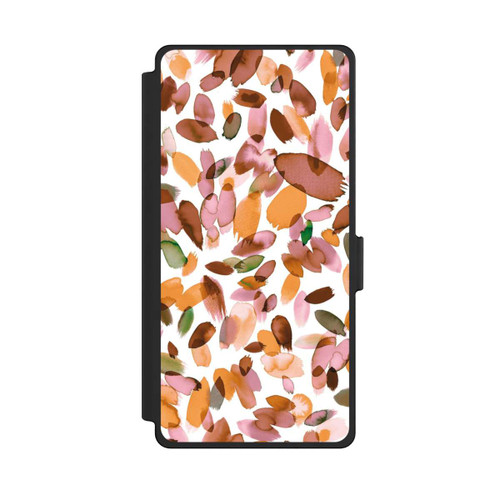 Samsung Galaxy S25 Ultra NIVOflip Watercolor Petal Stains Orange