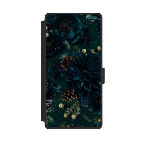 Samsung Galaxy S25 Ultra NIVOflip Flowers Pattern Green and Blue