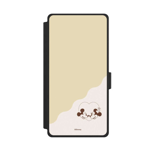 Samsung Galaxy S25 Ultra NIVOflip Mickey and Minnie Love Heart Beige