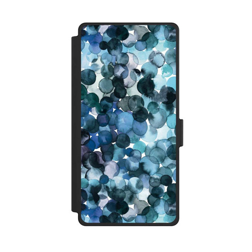 Samsung Galaxy S25 Ultra NIVOflip Watercolor Dots Blue Pattern