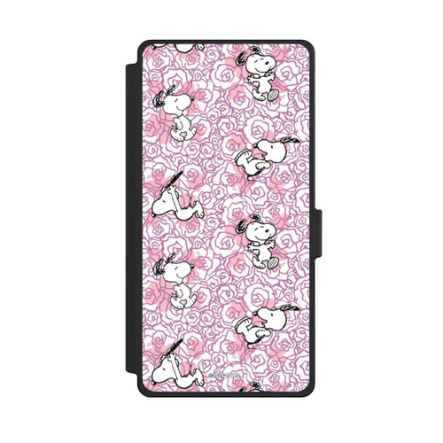 Samsung Galaxy S25 Ultra NIVOflip Peanuts Pink Roses Pattern
