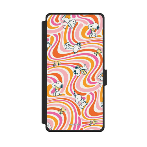Samsung Galaxy S25 Ultra NIVOflip Peanuts Hippie Pattern Orange
