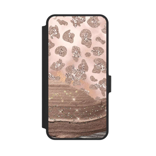 Samsung Galaxy A36 5G NIVOflip Silver Leopard Glitterlook
