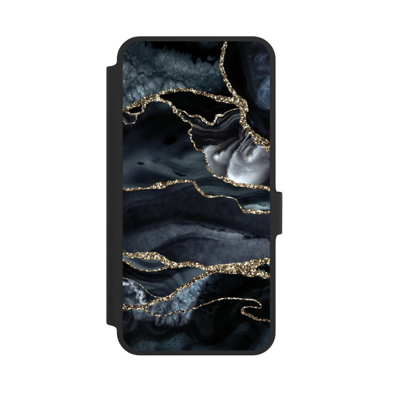 Galaxy A36 5G NIVOflip Dark Marble Gold Glitter Look