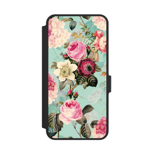 Samsung Galaxy A36 5G NIVOflip Turquoise Wallpaper Roses