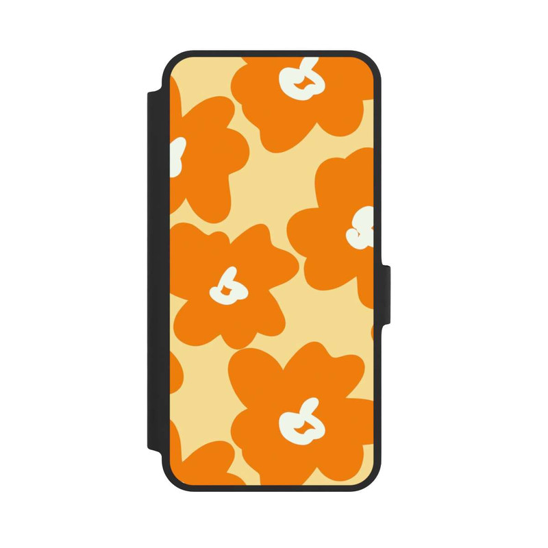 Galaxy A36 5G NIVOflip Retro floral pattern Päivi yellow orange