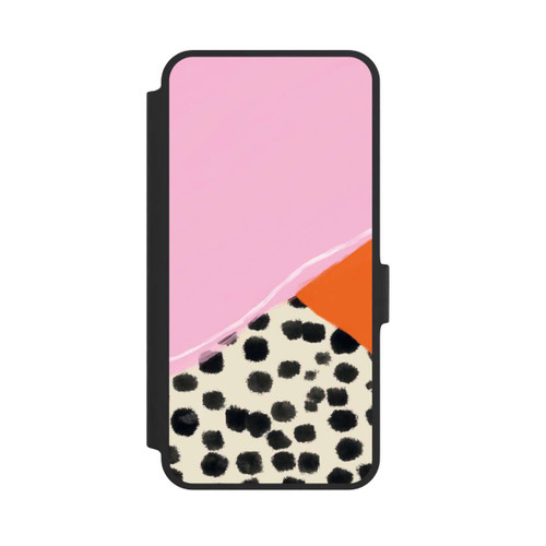 Samsung Galaxy A36 5G NIVOflip Pink and Orange Modern Art with Dots