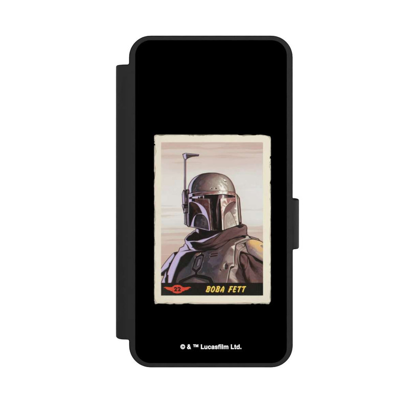 Galaxy S25 Edge NIVOflip Boba Fett Badges Black Background