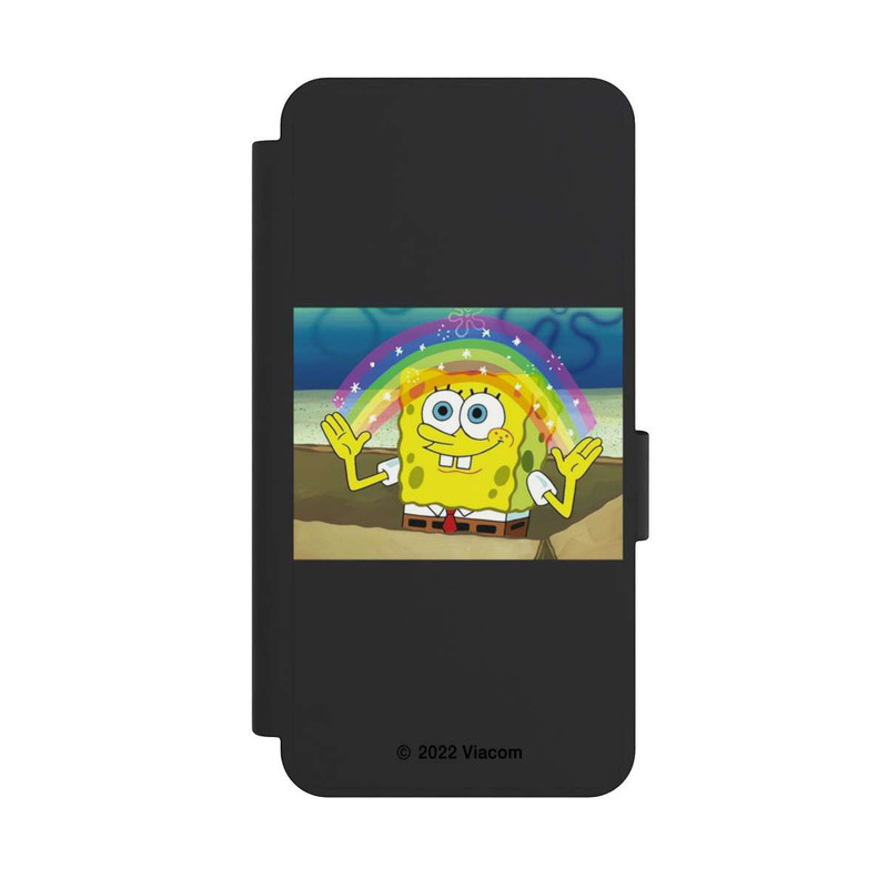 Galaxy S25 Edge NIVOflip Spongebob - Rainbow Meme transparent