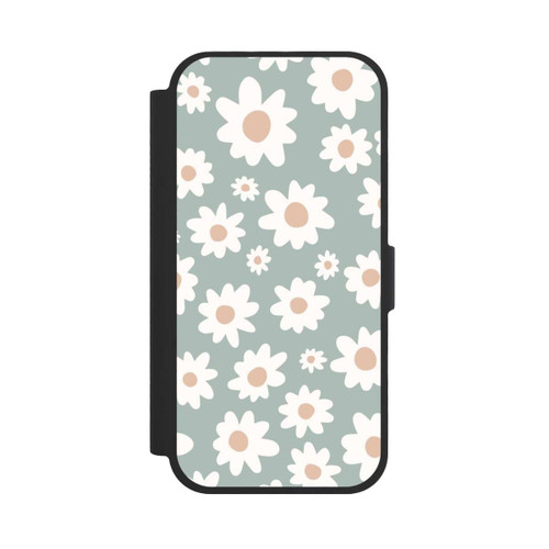  NIVOflip Daisy Flower Seamless Pattern Green
