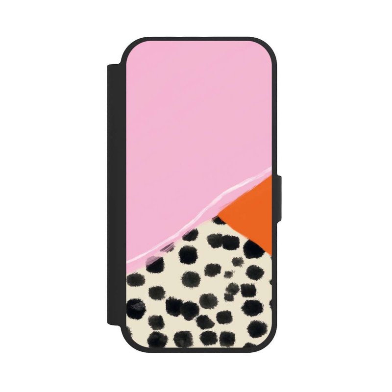iPhone 17 NIVOflip Pink and Orange Modern Art with Dots