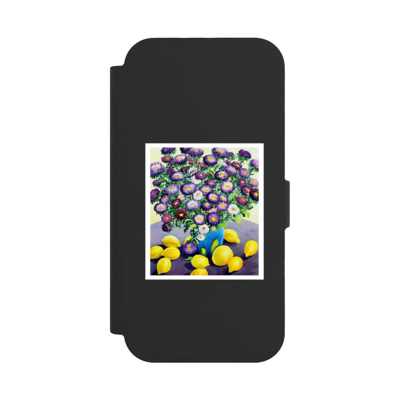 iPhone 17 NIVOflip Purple Asters and Lemons by Christopher Ryland